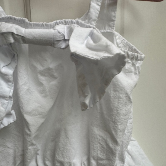 PatPat White Girls 4-5Y 4 5 Ruffle Sleeveless Top Blouse - Picture 3 of 6